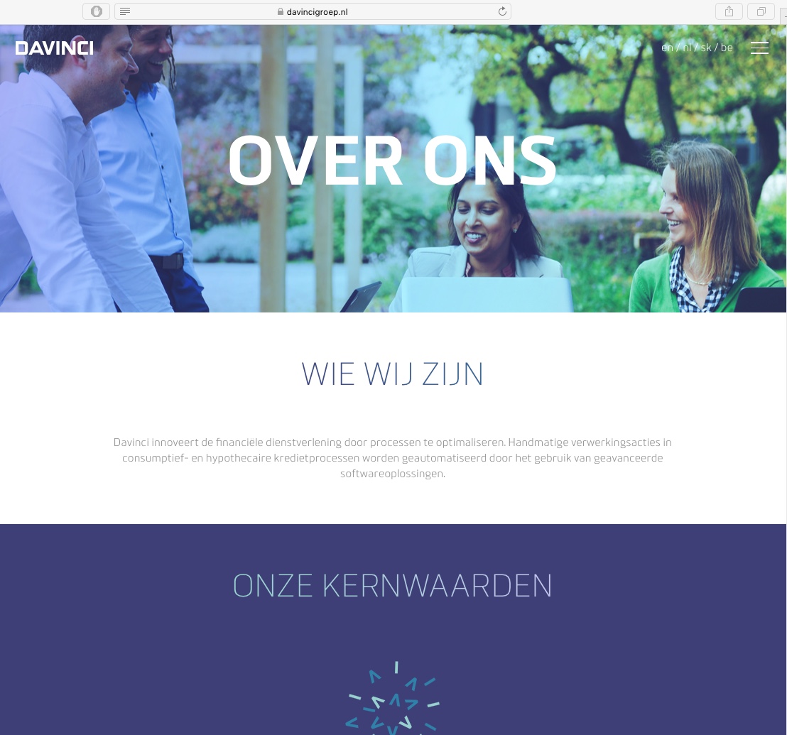160736 Davinci Amsterdam, website>2017